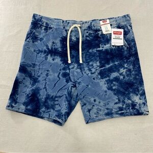 Wrangler Ultra Flex Sweatpant Shorts Men's XL Blue Athletic Athlesiure NWT